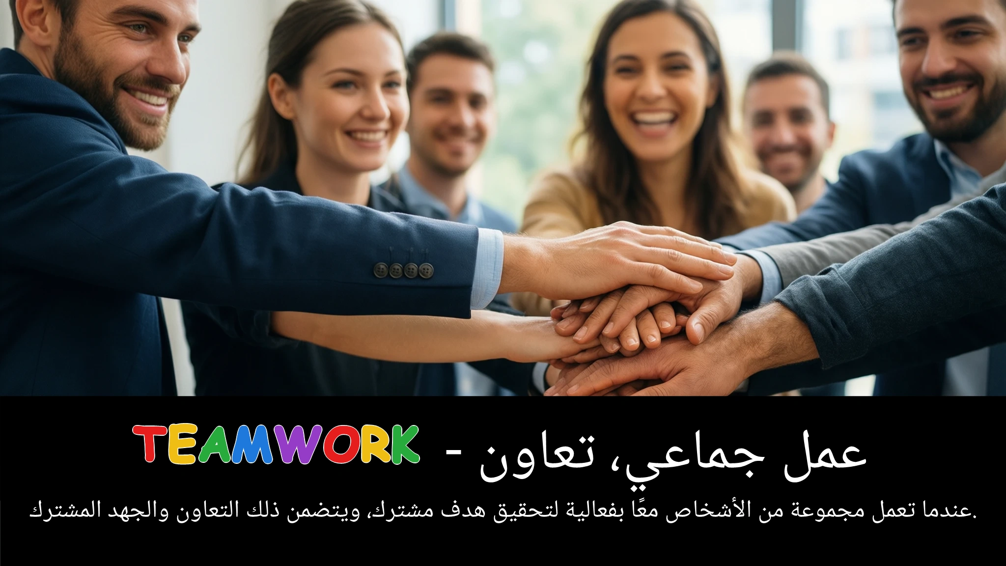 Arabic Illustration for teamwork